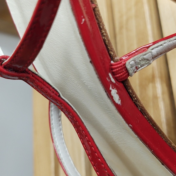 Stuart Weitzman 👠 Red Patent Leather Stiletto Heels 👠 11M 🆕 - Picture 6 of 9